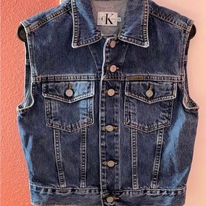 Calvin Klein denim jean vest